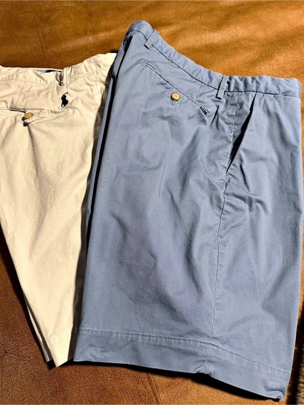 Two pair Polo Ralph Lauren Stretch Classic Fit / Slim Fit shorts Men's Flat Fron